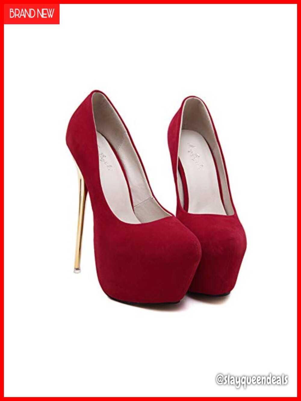 Women's Platform Stiletto Pumps 16cm High Heel Slip On Dress Shoes